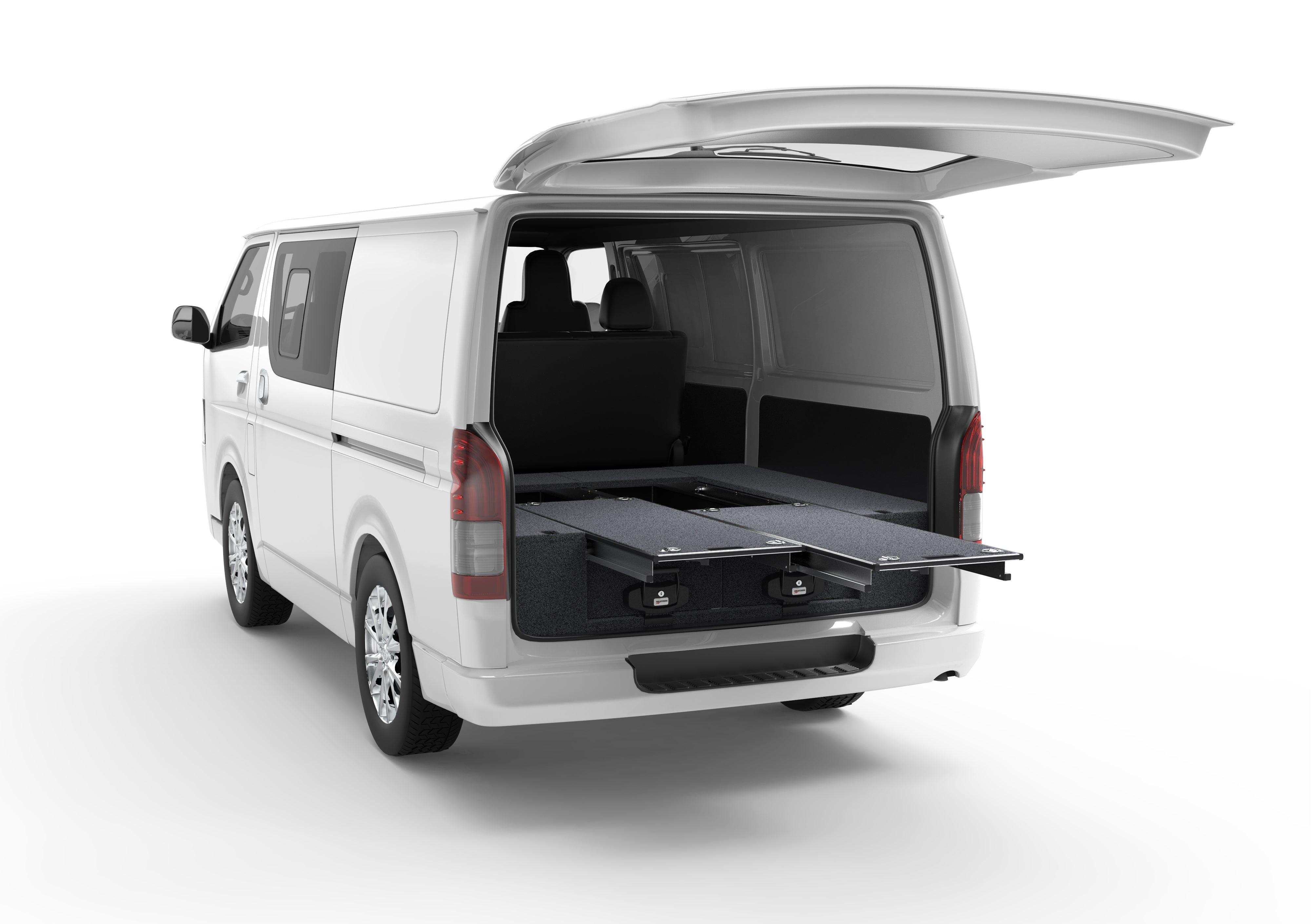 Dual Roller Drawer System for Toyota HiAce | 4WD Interiors